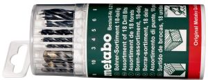 Набор сверл по металлу, дереву, камню Metabo, 18шт