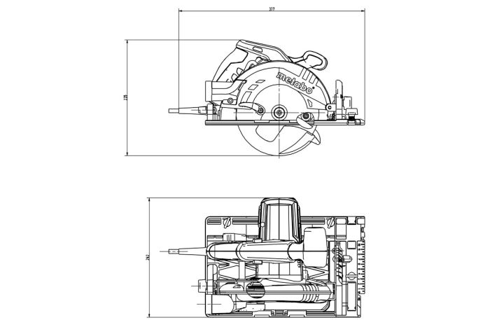 Пила дискова Metabo KS 55 FS 1200Вт 160мм 4кг