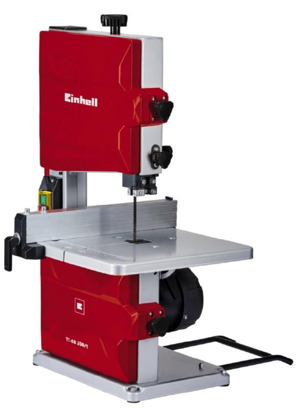 Пила ленточная Einhell TC-SB 200/1, 250Вт, ВхШ реза 80х230мм, скорость реза 900 м/мин, стол 305x305мм, вылет 200мм, 15.8кг