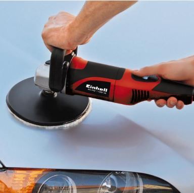 Шлифмашина полировальная Einhell CC-PO 1100/1E, 1100Вт, 180мм, 3500об/мин, 2.2кг