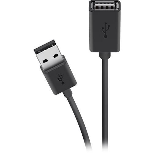 Кабель зарядки/синхронизации Belkin USB-A > USB-AF, 3м, черный