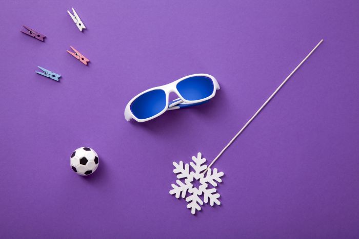 Дитячі сонцезахисні окуляри Koolsun Sport, 3-8р, біло-блакитний