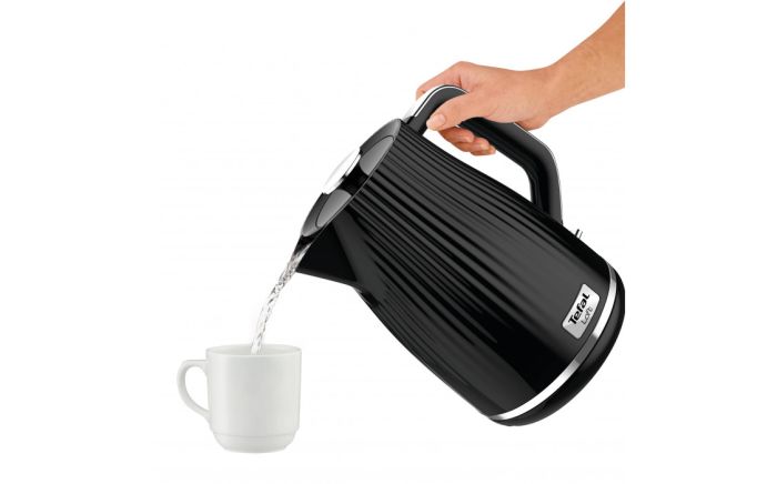 Электрочайник Tefal Loft 1.7л, Strix, пластик, черный