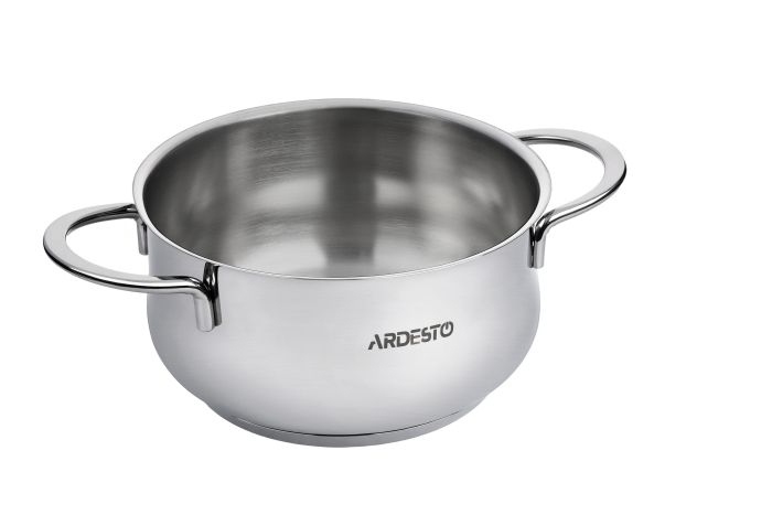 Кастрюля со стеклянной крышкой Ardesto Black Mars, 1.8л, нержавеющая сталь