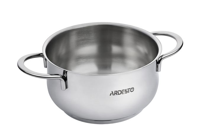 Кастрюля со стеклянной крышкой Ardesto Black Mars, 2.3л, нержавеющая сталь