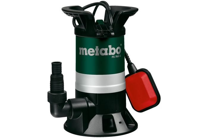 Насос дренажный для грязной воды Metabo PS 7500 S , 450 Вт, 7.5 кубов/час, высота подачи 5 м, погружение до 5м, подключение 1"/1.25", 4.8 кг
