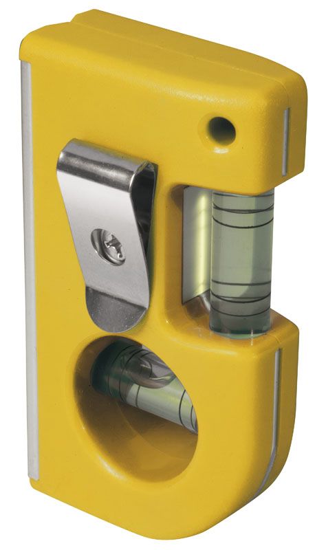 Уровень Stanley карманный, 8.7см, 2 капсулы, пластик, магнитное основание