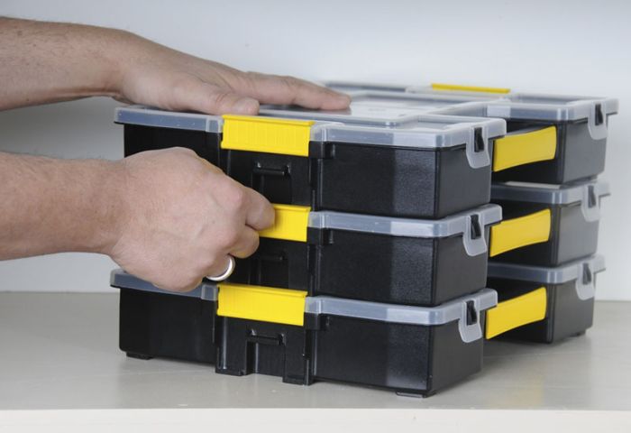 Органайзер Stanley Sort Master Junior, 14 відділень, регульовані перегородки, 6.7х37.5x29.2см, пластик