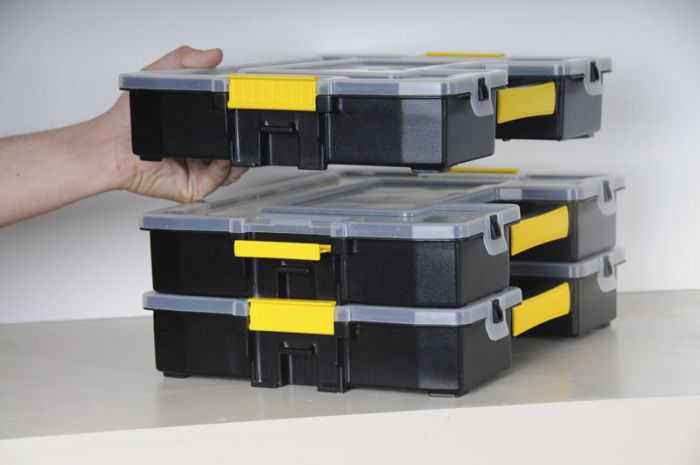 Органайзер Stanley Sort Master Junior, 14 відділень, регульовані перегородки, 6.7х37.5x29.2см, пластик
