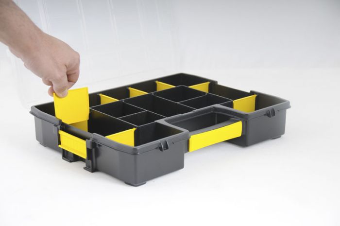 Органайзер Stanley Sort Master Junior, 14 відділень, регульовані перегородки, 6.7х37.5x29.2см, пластик