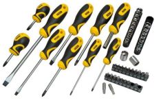 Викрутки Stanley набір 48шт, 20 біт, SL,PH,Torx,H, 18 торцевих головок, сумка