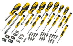 Викрутки Stanley 21 біта, SL,PH,Torx,H, 9 торцевих головок, кейс, набір 49шт