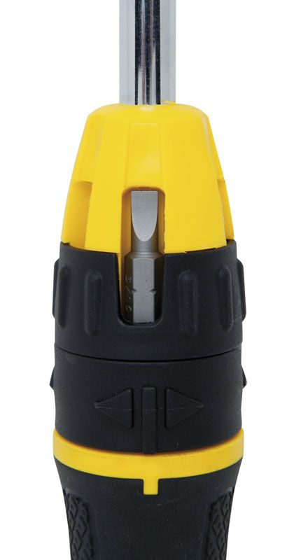 Отвертка Stanley Multibit, набор 11шт, битодержатель реверсный 1/4", 10 бит, SL,PH,PZ,SQ,Torx