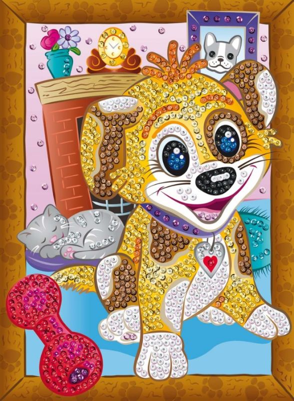 Набор для творчества Sequin Art Smoogles Щенок 25*34см