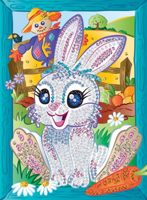 Набор для творчества Sequin Art Smoogles Зайчик 25*34см