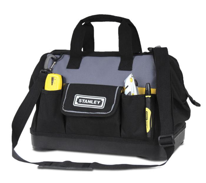 Сумка для инструмента Stanley Basic Open Mouth, жесткая конструкция, полиэстер, 23х44.7x27.5см