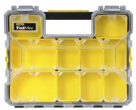 Органайзер Stanley FatMax, 10 контейнеров, влагозащитный, 7.4х44.6x35.7см, пластик