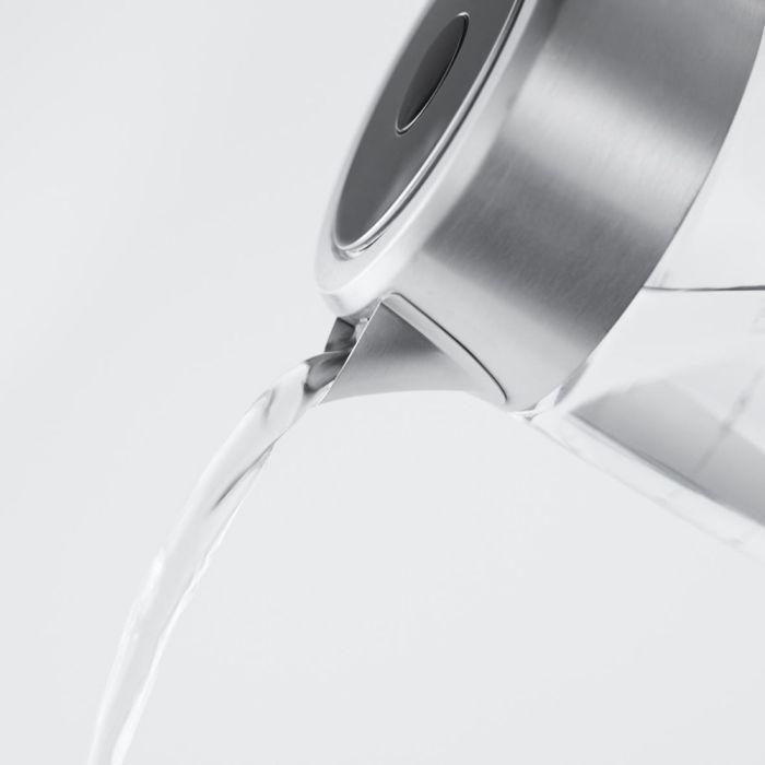 Электрочайник Russell Hobbs Compact Home 0.8л, стекло, подсветка, серебристо-черный