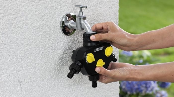 Распределитель для полива Karcher, 3/4", 1", разделитель трехканальный