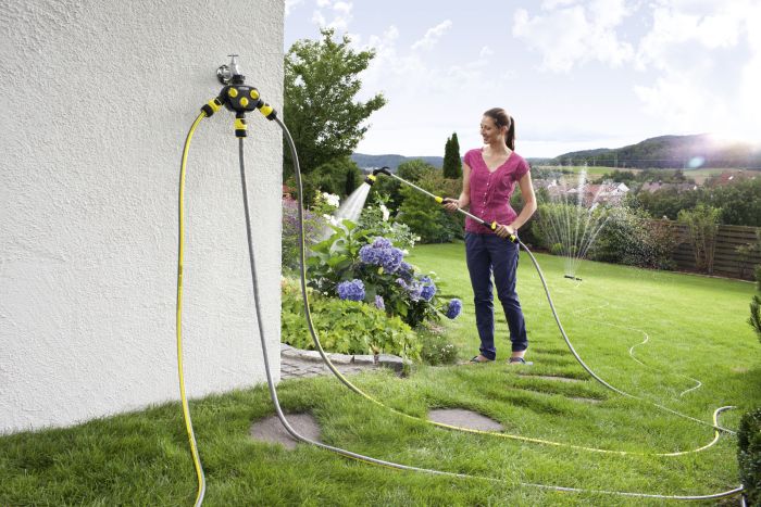 Распределитель для полива Karcher, 3/4", 1", разделитель трехканальный