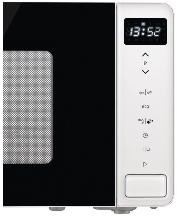 Мікрохвильова піч Gorenje, 20л, електр. управл., 800Вт, гриль, дисплей, білий