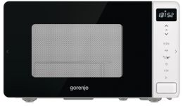 Микроволновая печь Gorenje, 20л, электр. управл., 800Вт, гриль, дисплей, белый