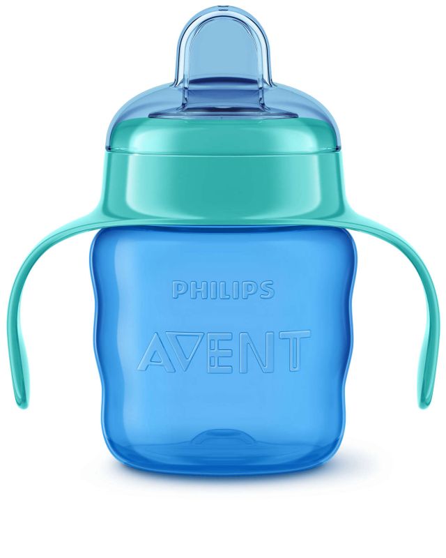Чашка-непроливайка Avent з мягким носиком, 200мл, 6мес+, голубой
