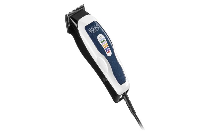 Машинка для стрижки WAHL ColorPro Combo, от сети, вибрационный мотор, насадок-8, кейс, мини триммер в компл., сталь, бело-синий