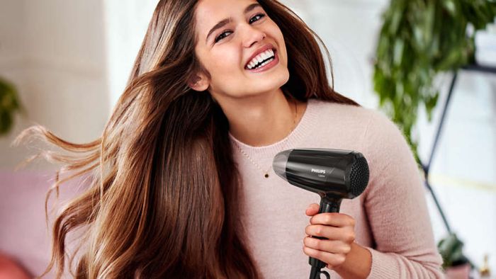 Фен Philips EssentialCare дорожній, 1200Вт, 3 режими, хол. обдув, чорний