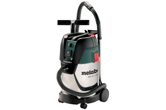 Пылесос профессиональный Metabo ASA 30 L PC Inox, 1250Вт, 210мБар, контейнер 30л, 9.6кг