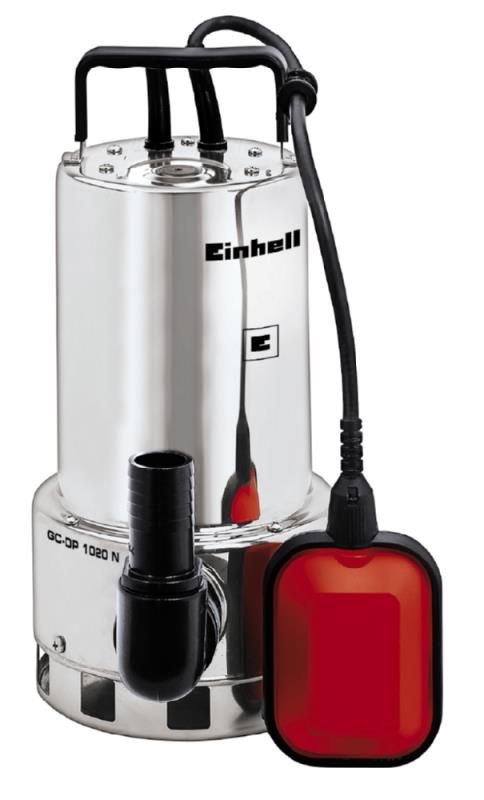 Насос дренажный Einhell GC-DP 1020 N, 1000 Вт, 18000 л/ч, выс. 9 м, глуб. 5 м, корпус нержавейка, 7.2 кг