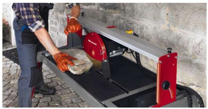 Станок для резки каменю Einhell TE-SC 920 L, 2200Вт, диск 300 мм, длина реза 920мм, стол 920х550мм, лазер, 71.6кг