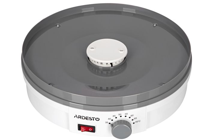 Сушка для продуктов  Ardesto , 245Вт, поддонов -5x3см, диаметр-32см, макс-70°С, рег.темп, пластик, белый ARDESTO FDB-5320