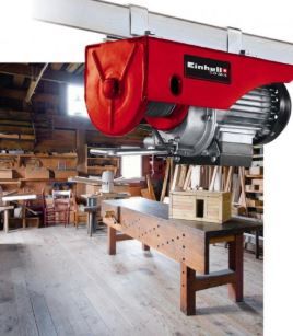 Тельфер электрический Einhell TC-EH 250-18, 500Вт, до 250кг, трос 18м, 10кг
