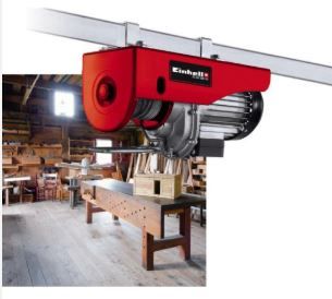 Тельфер электрический Einhell TC-EH 500-18, 1000Вт, до 500кг, трос 18м, 15.6кг