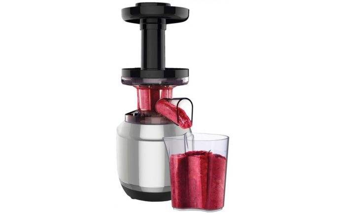 Соковыжималка Tefal Juice&Clean шнековая 150Вт, чаша-0.8л, жмых-0.8л, пластик, серебристо-черный