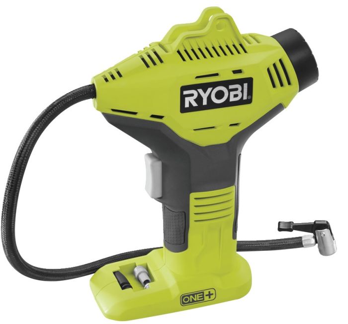 Компресор автомобільний акумуляторний Ryobi ONE+ R18PI-0 18В 10.3бар 16л/хв 0.7кг без АКБ та ЗП
