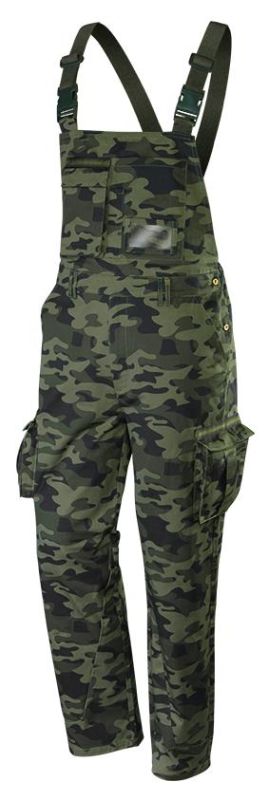 Полукомбинезон рабочий Neo Tools Camo, тройной шов, узор моро, XL(54), камуфляж