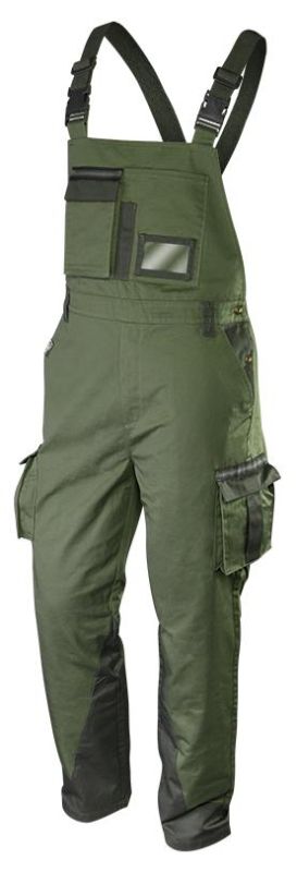 Полукомбинезон рабочий Neo Tools Camo Olive, тройной шов, L(52), оливковый