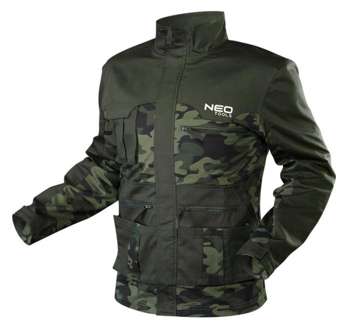 Куртка рабочая Neo Tools Camo, узор моро, XXL(56), камуфляж