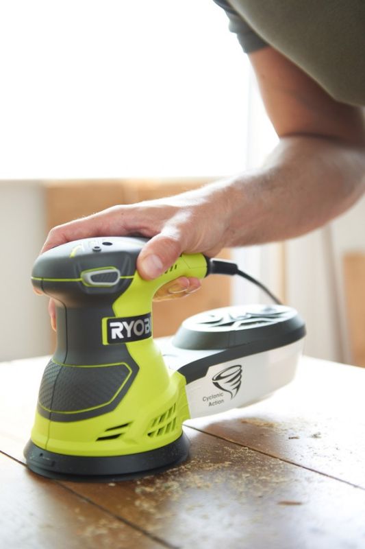 Шліфмашина ексцентрикова Ryobi ROS300 300Вт 125мм 7000-12000об/хв 1.7кг