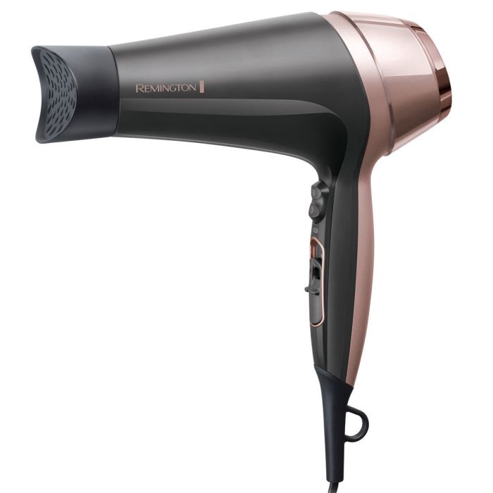 Фен Remington Curl&Straight Confidence, 2200Вт, режимов-3, дифузор,расческа,иониз-я, хол. обдув, черно-беж