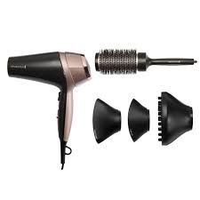 Фен Remington Curl&Straight Confidence, 2200Вт, режимов-3, дифузор,расческа,иониз-я, хол. обдув, черно-беж