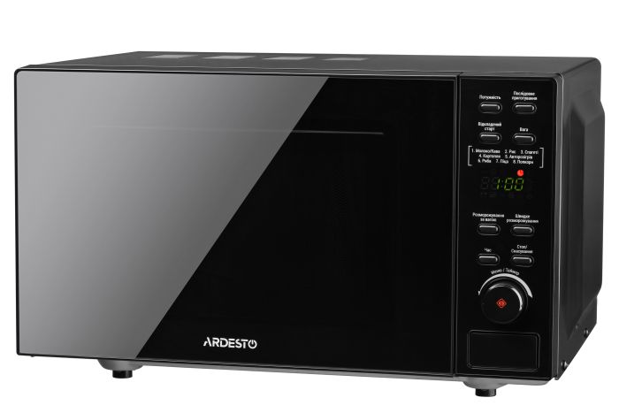 Микроволновая печь ARDESTO, 20л, электр. управл., 800Вт, дисплей, откр.кнопкой, без поворот.стола, черный
