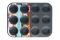 Форма для выпечки маффинов ARDESTO Tasty baking, 35х26.5х3см, 12шт, углеродистая сталь, серо-голубой
