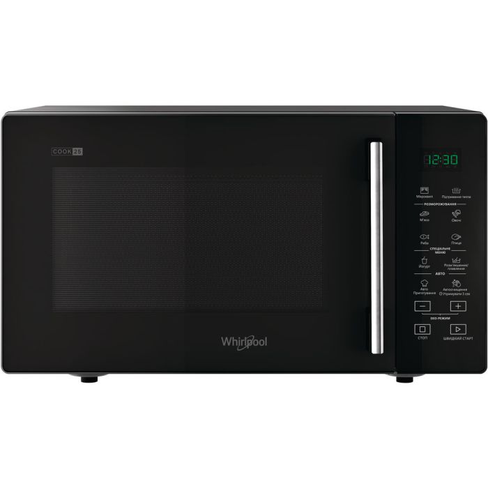 Мікрохвильова піч Whirlpool, 25л, електронне керув., 900Вт, дисплей, чорний