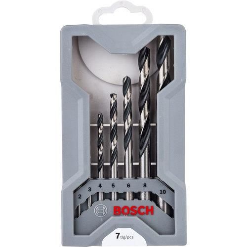 Набір свердел по металу Bosch Professional HSS-PointTeQ, 2-10мм, кейс, 7шт