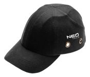 Бейсболка рабочая Neo Tools, хлопок, усиленная внутри защитными элементами, черный
