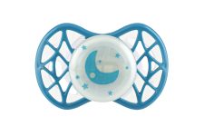 Пустышка Nuvita 7065 Air55 Cool симметрическая 0m+ "месяц" светящаяся в темноте бирюзовая