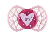 Пустышка Nuvita 7065 Air55 Cool симметрическая 0m+ "LOVE" розово-персиковая